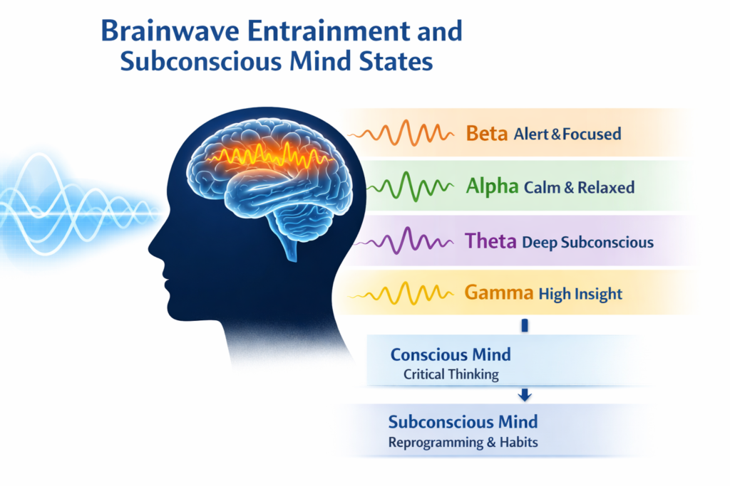 brainwave entrainment and subconscious mind states explained