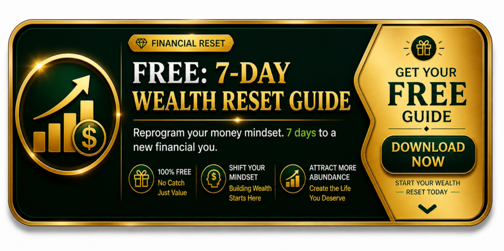 Free 7-Day Wealth Reset Guide for improving money mindset and building better financial habits